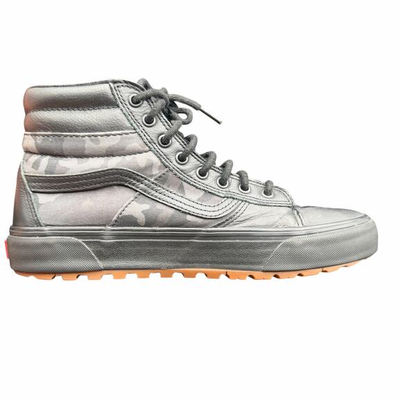 Vans Sk8-Hi MTE Black Camo Leather Water-Repellent Boots Men’s 10 - Picture 12 of 14